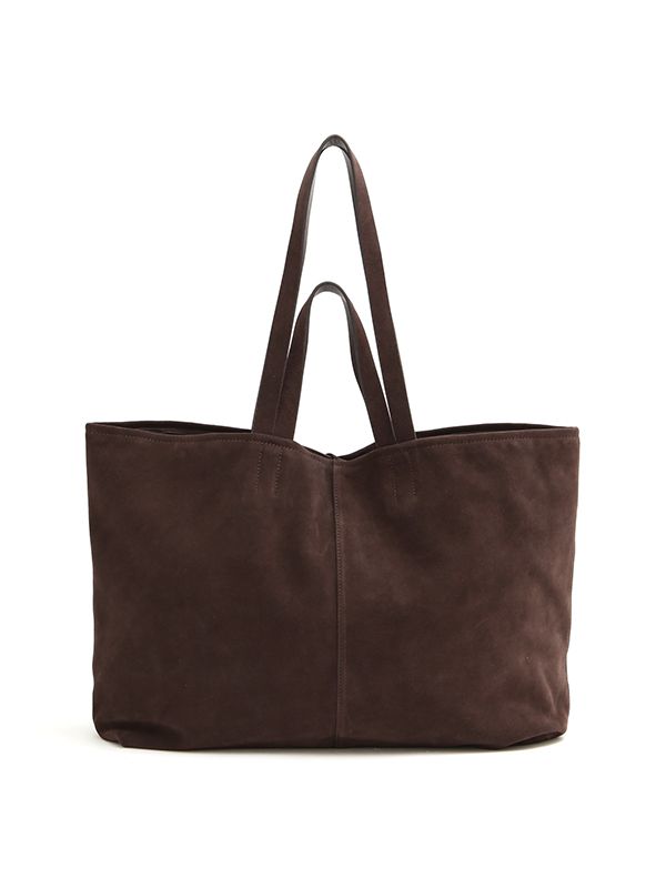 ETRE TOKYO - スウェードビッグトートバッグ - BROWN | ADDICT WEB SHOP