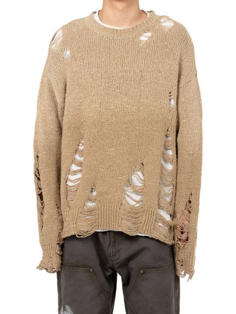 KAMIYA - サンフェードライクニットセーター - Sun Faded Like Knit