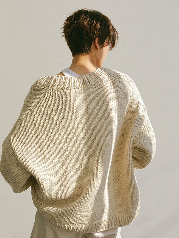 ETRE TOKYO - ハンドメイド ニット ガウン - HAND MADE KNIT GOWN OFF