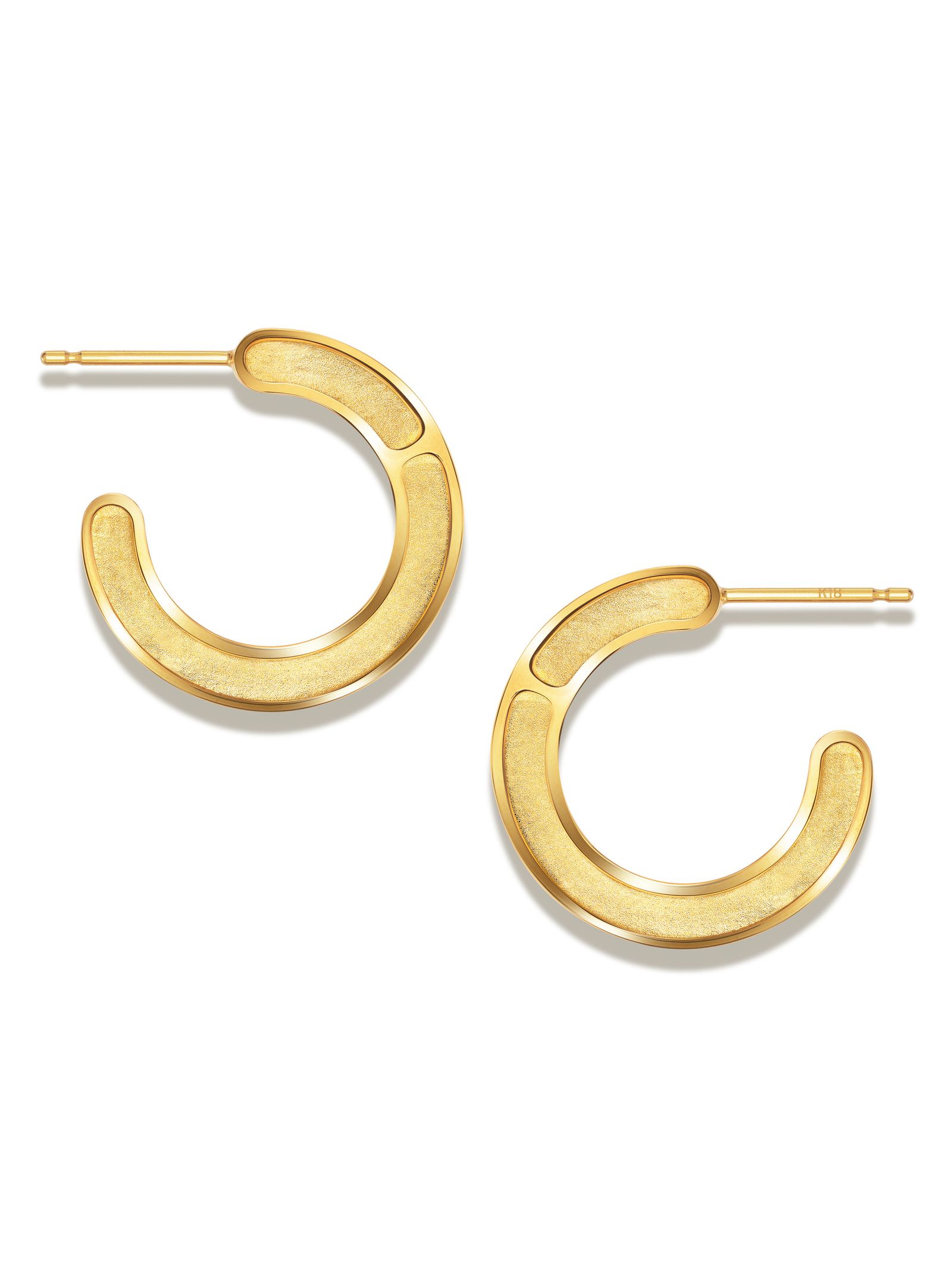 アイカラ】CAREERING ブラック フープピアス 501 CAREERING 501 (両耳