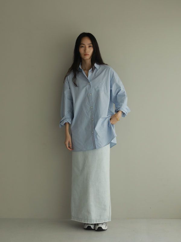 ETRE TOKYO - エンブロイダリーシャツ - BLUE | ADDICT WEB SHOP