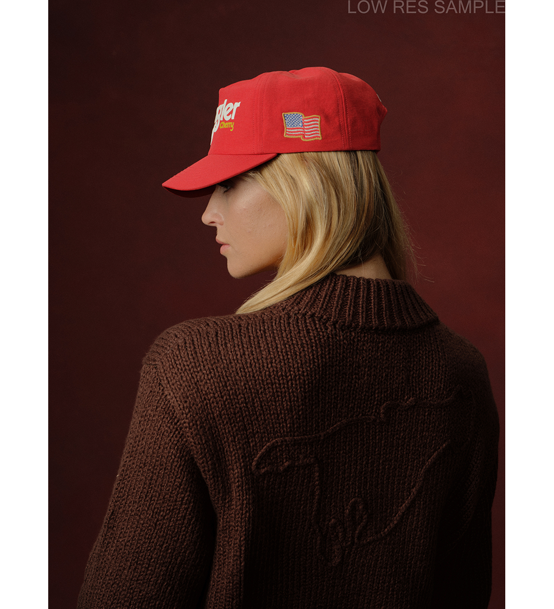 CHERRY LOS ANGELES X WRANGLER NYLON 5 PANEL HAT RED – ADDICTED