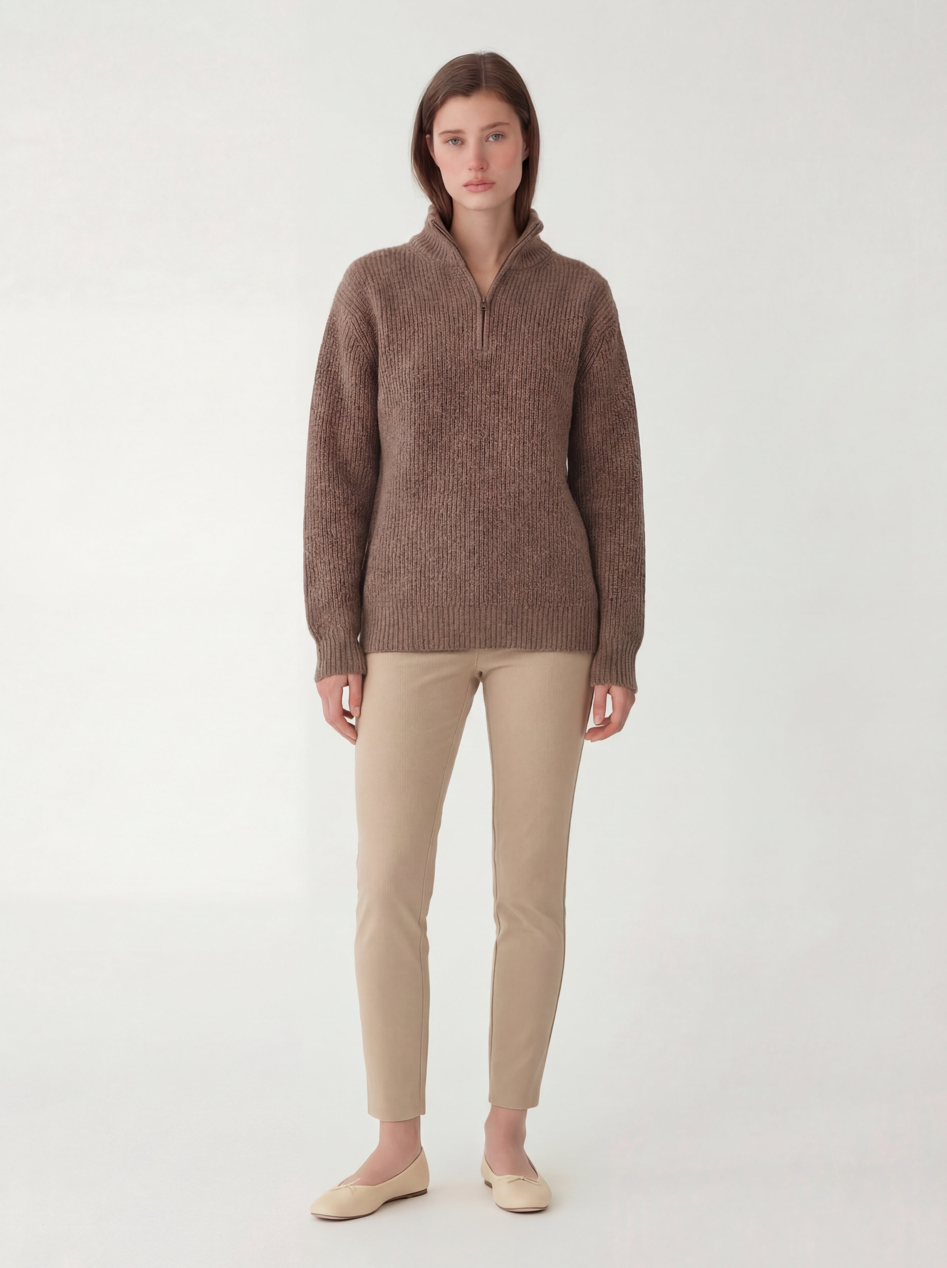 Wadhams Quarter Zip Sweater (Brown) – Adirondack Field