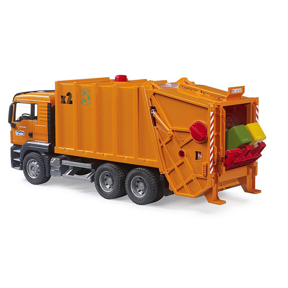 bruderブルーダー MAN TGS ごみ収集車 オレンジ