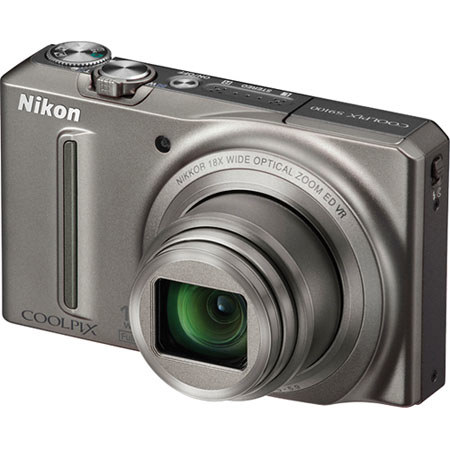 Nikon Coolpix S9100 Digital Camera, Silver - Adorama