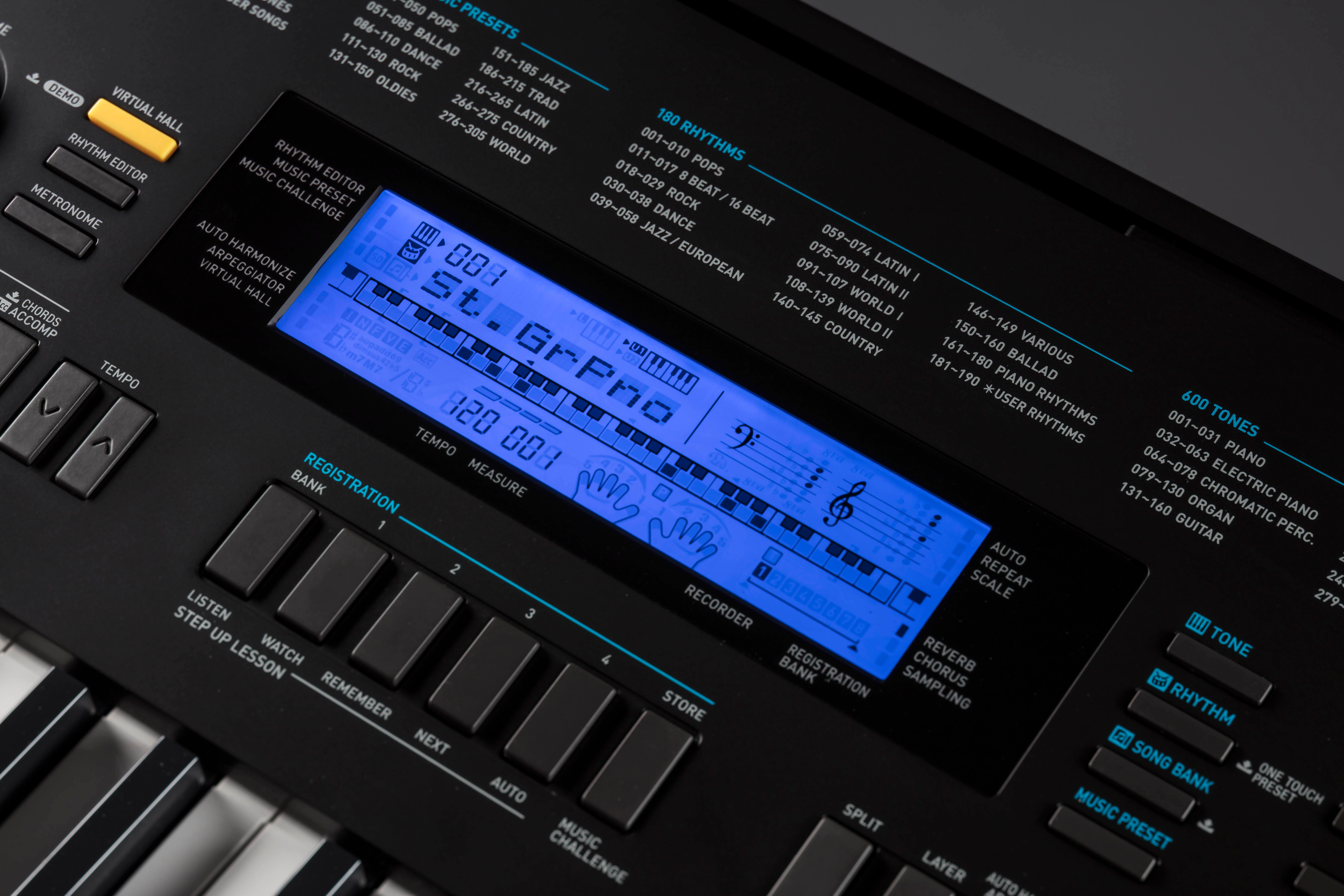 Casio WK-245 76-Key Piano-Style Touch-Response Workstation Keyboard