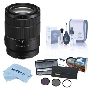 Sony E 18-135mm f/3.5-5.6 OSS Lens, with 55mm Filter Kit SEL18135 C