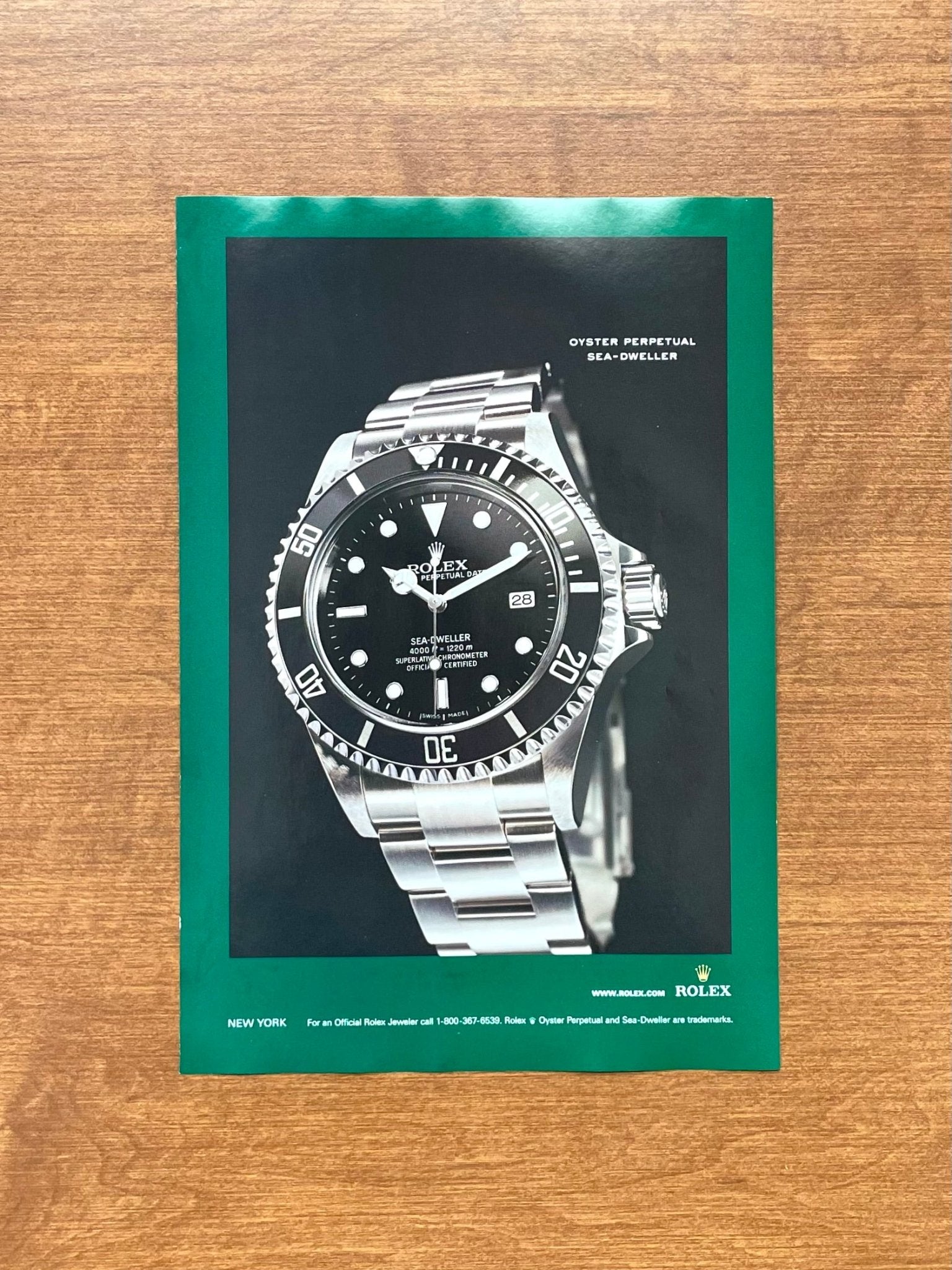 Rolex Sea-Dweller Ads, Vintage Magazine Advertisements | Ad Patina