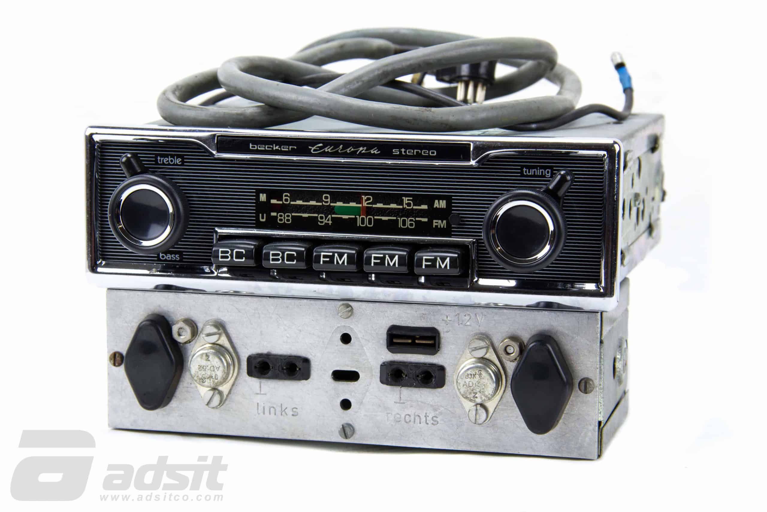 Mercedes OE Becker Rebuilt Radio - 2 piece Europa Stereo | Adsit