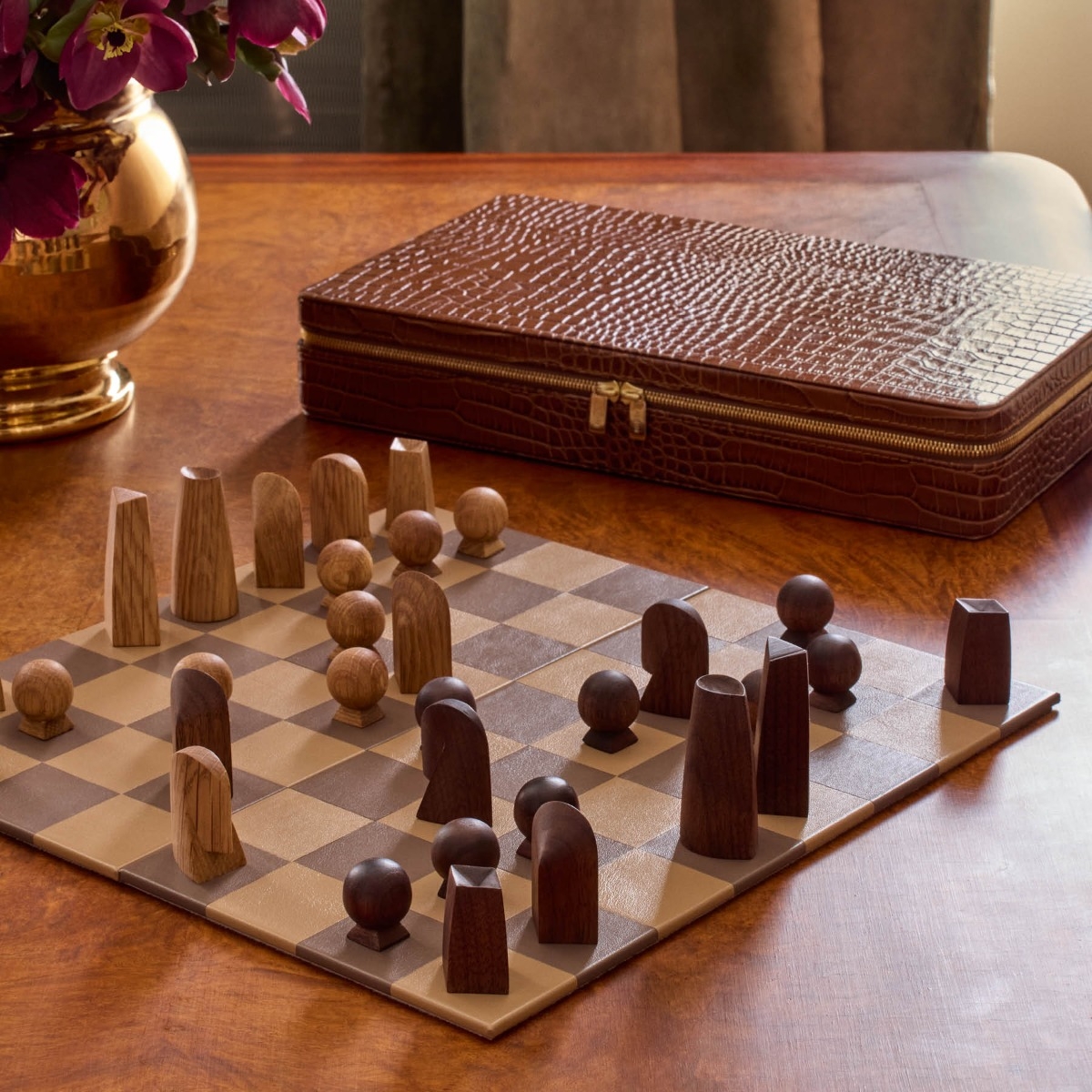 Enzo Travel Chess Set | AERIN