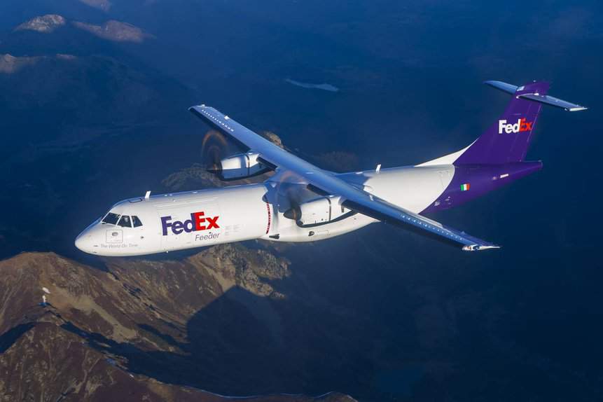 これは FedEx の最新の全貨物 ATR - Aeroflap です