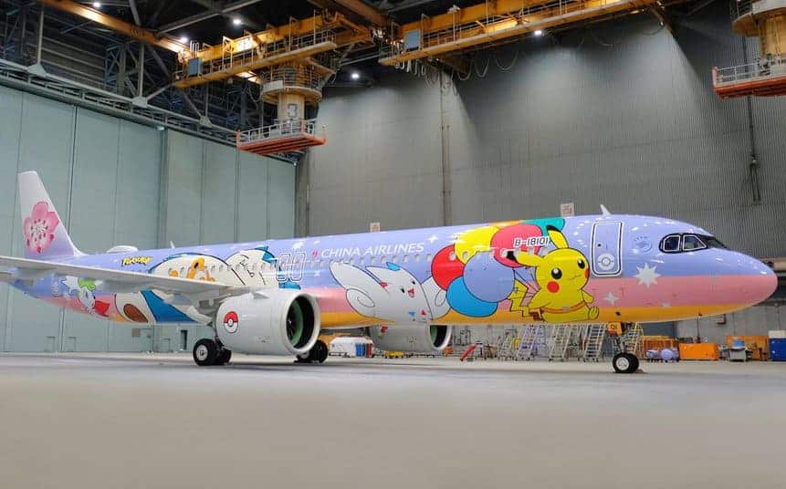チャイナ エアライン、新型エアバス A321neo「ポケモン ジェット」を