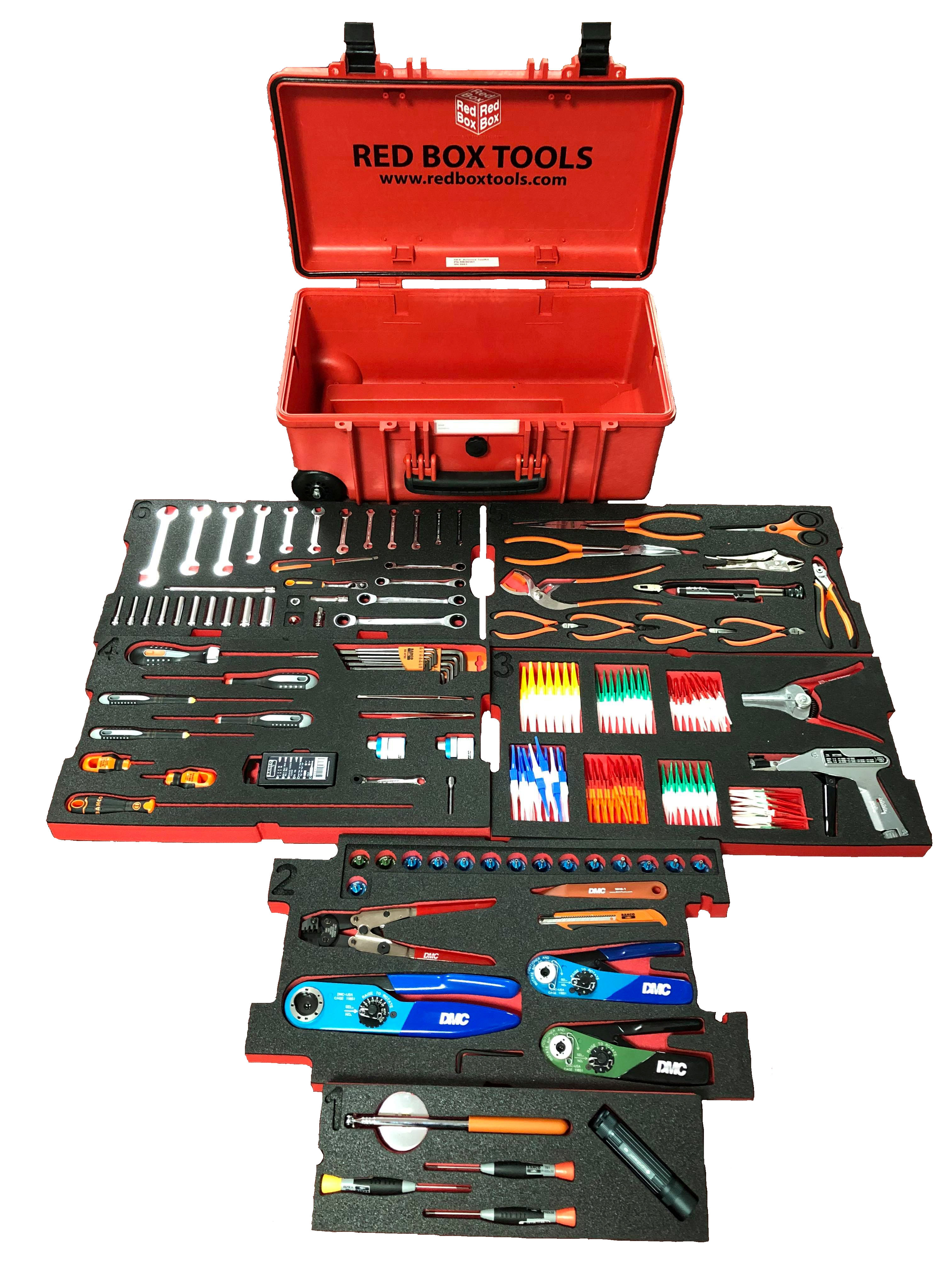 Red Box RBI9650T Avionics Mechanic Tool Kit (84 Tools) (Metric