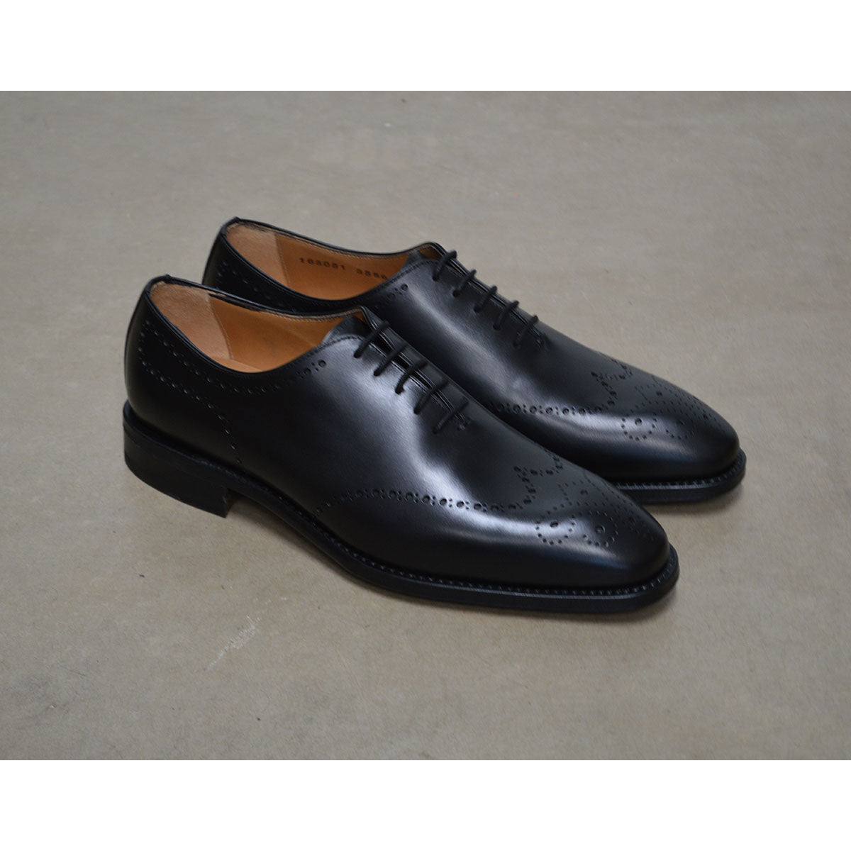 Berwick 1707 Black Wholecut Brogue Shoes | Goodyear Welted | A