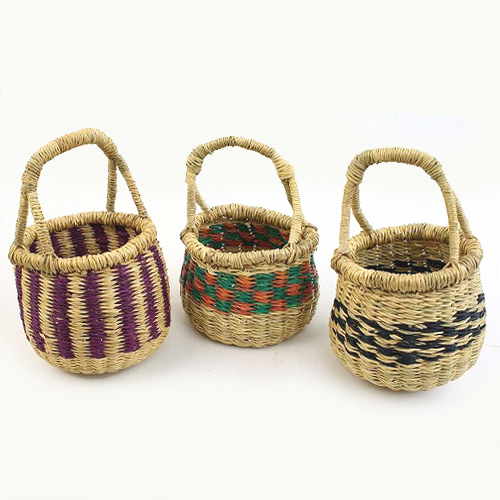 アフリカンスクエアー / ブルキナバスケットカラーミニ