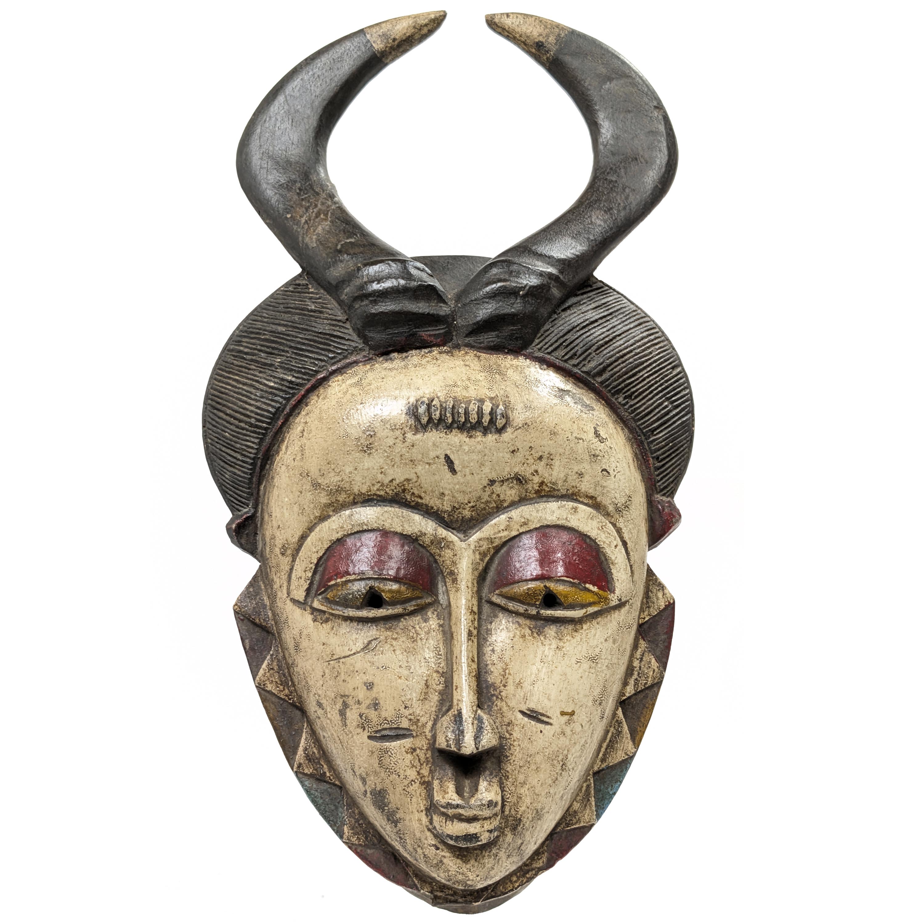 バンバラマスク/アフリカ/アンティーク/マスク/木彫り/彫刻/木彫品