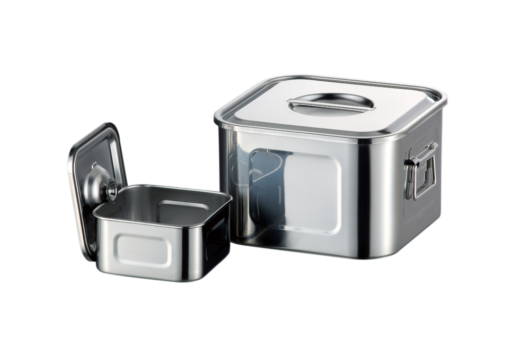 18-8 浅型角キッチンポット | 新潟県燕市のステンレス厨房器具メーカー