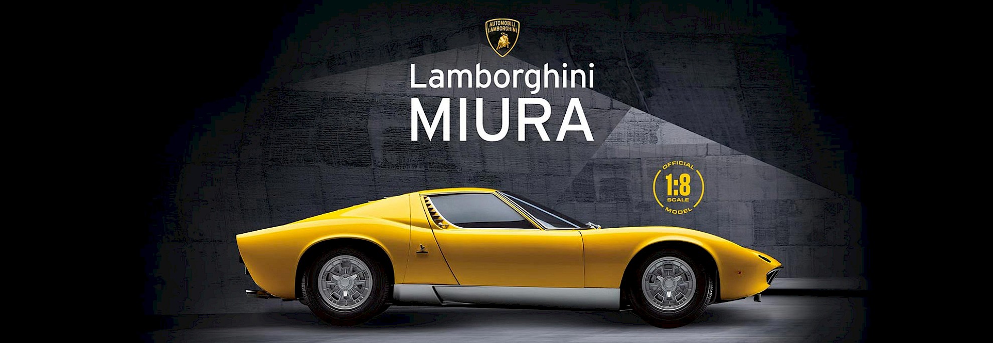 Lamborghini Miura 1:8 scale model kit, Agora Models