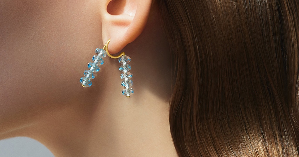 ハートパヴェデュオパール ピアス | AHKAH / アーカー | 【公式