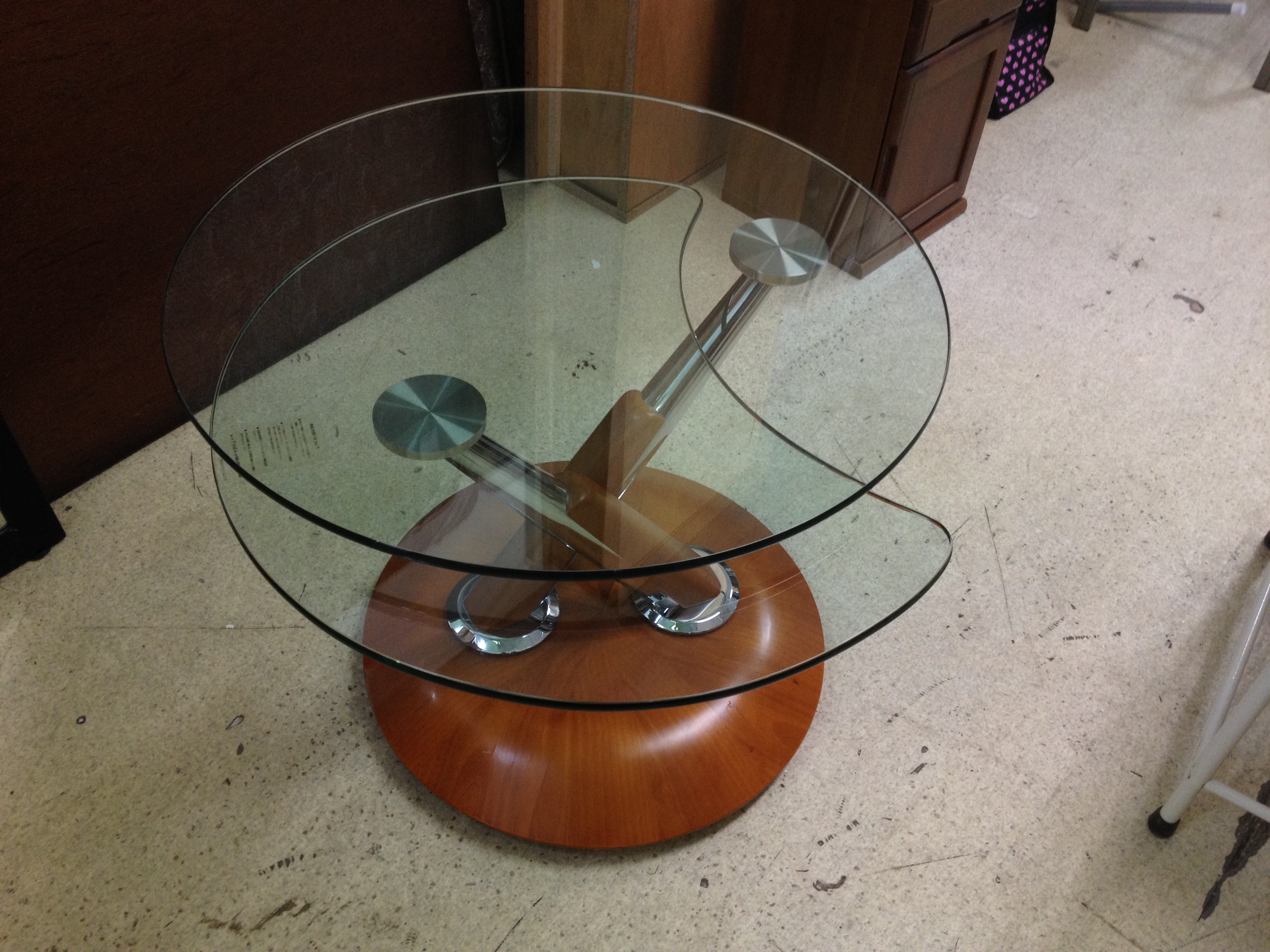 HR854 Ronald Schmitt 可動式ガラスセンターテーブル HR854 Ronald