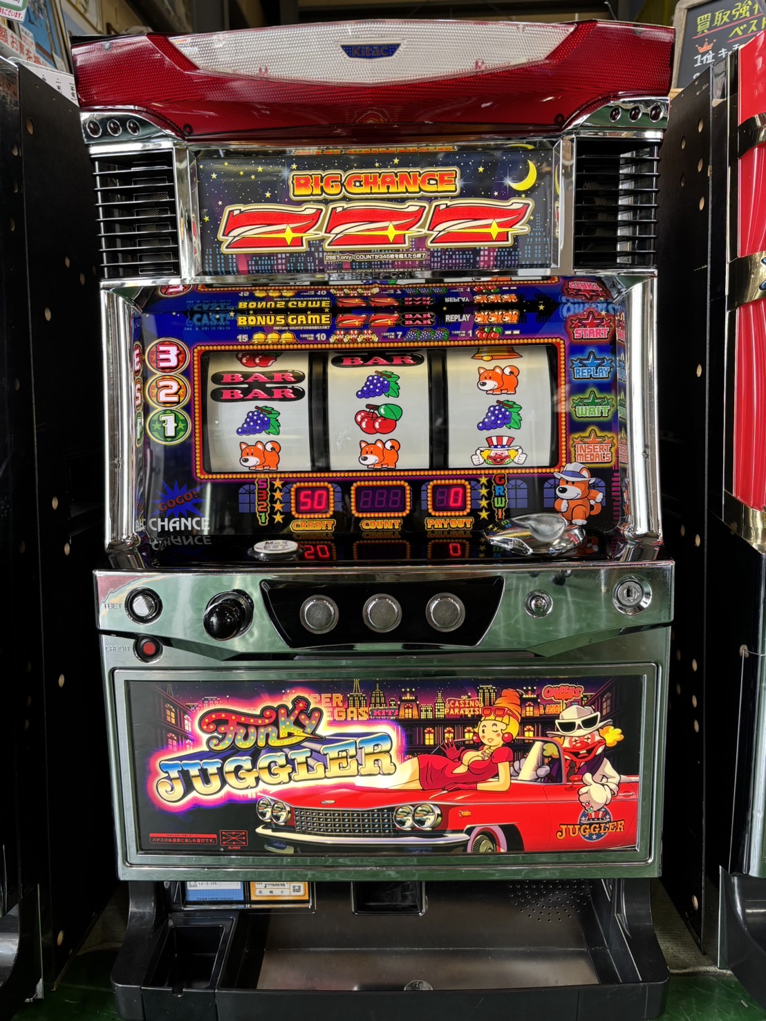 dodon ジャグラーガールズ5号機 パチスロ実機、北電子、5号機