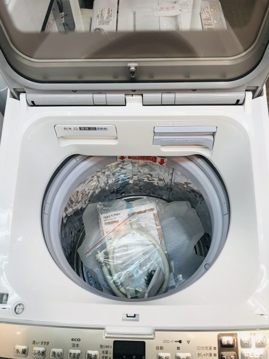 未使用品 SHARPシャープ 8㎏洗濯乾燥機 ES-PH8C買取致しました｜愛品館
