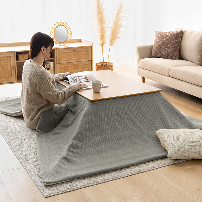 薄掛けこたつ布団make(メイク)正方形 190x190cm | 家具・インテリア