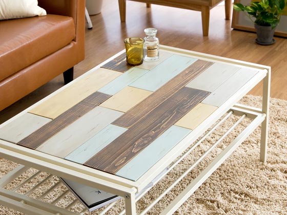 ヴィンテージ ウッド センターテーブル Zigt (ジグト) | 家具