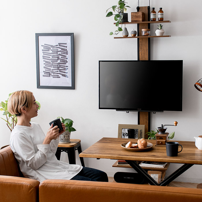 壁掛け風つっぱりテレビスタンド MOLLY(モリー) | 家具・インテリア