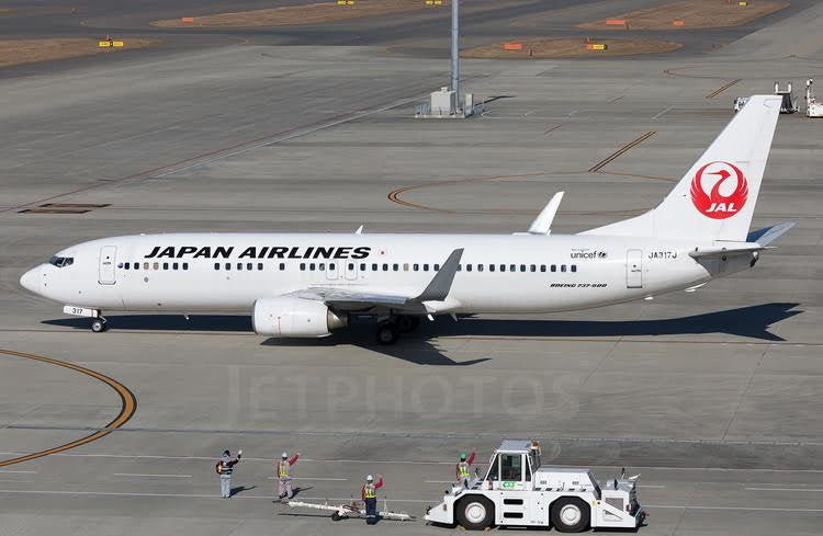 JAL 737-800 日本航空 JA317J 1:400 ph JAL 737-800 日本航空 JA317J 1