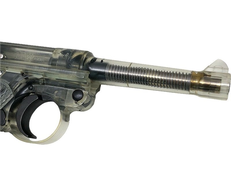 タナカ] ルガーP08 4インチ シースルーモデル/スケルトン ガスブロー