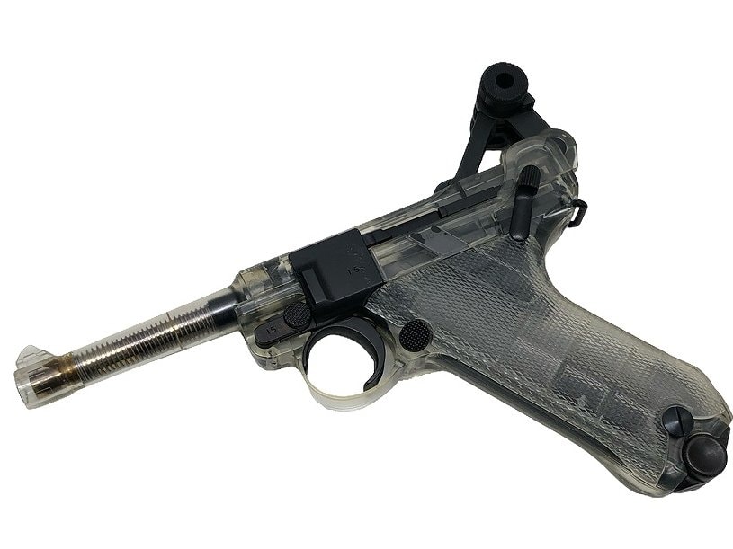 タナカ] ルガーP08 4インチ シースルーモデル/スケルトン ガスブロー