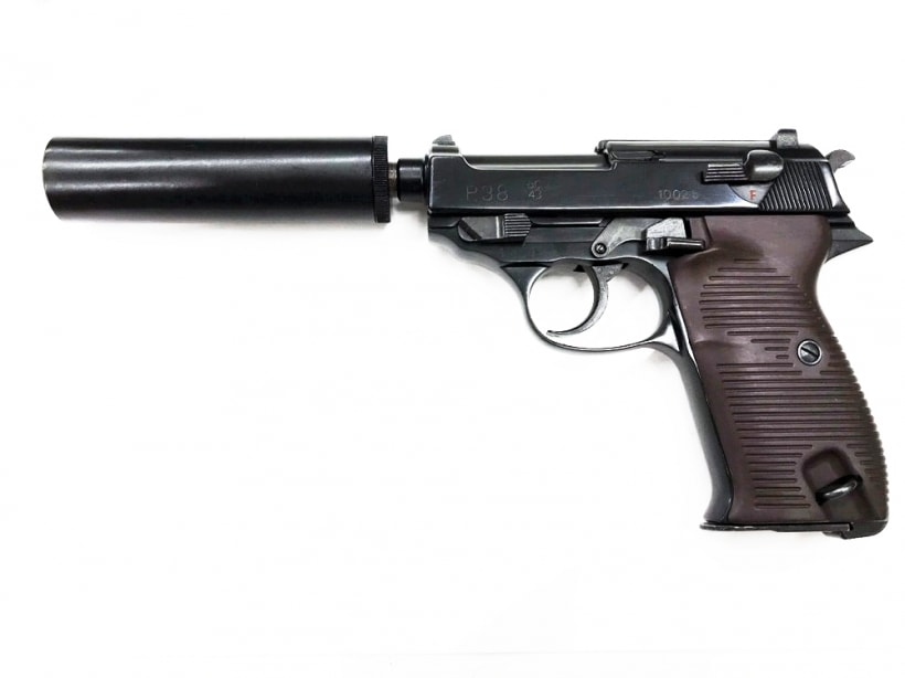 マルシン] ワルサー P38 MAXI SSB ゲシュタポ+サイレンサー フィクスド