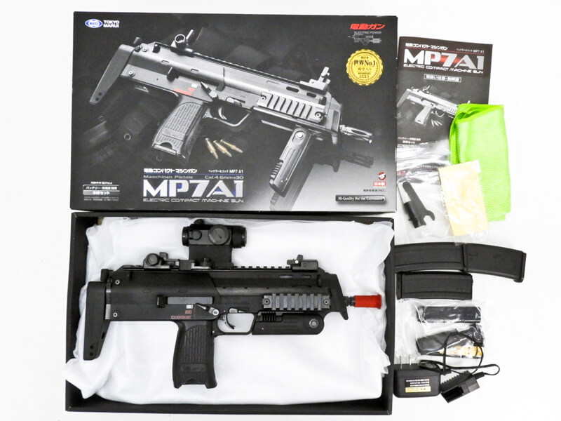 東京マルイ] MP7A1 電動コンパクトSMG T1タイプドットサイト付き (中古