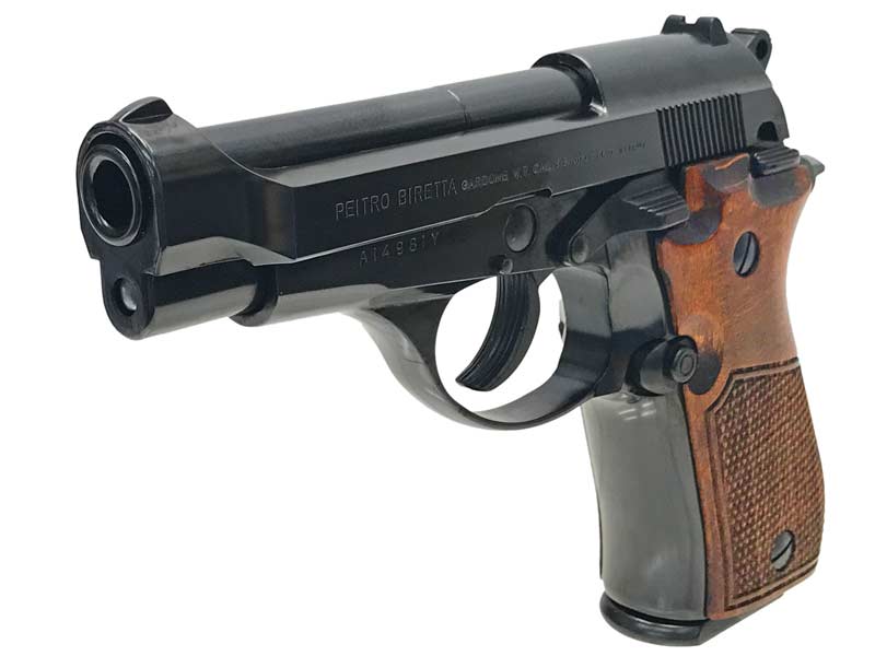 マルシン] ベレッタ M84 X-PFC ハーフチェッカー 木製グリップ 完成品