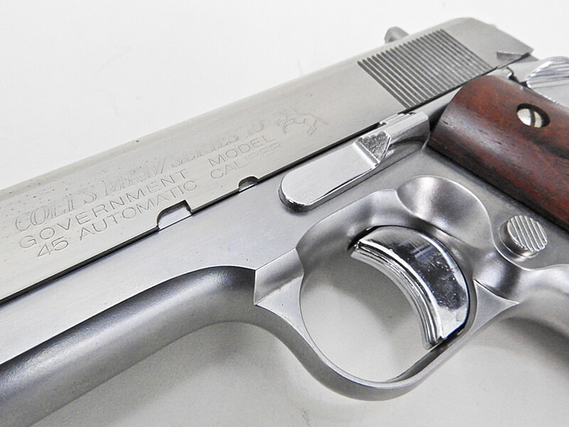 マルゼン] コルト ガバメント ステンレスカスタム 紫檀材ローズウッド