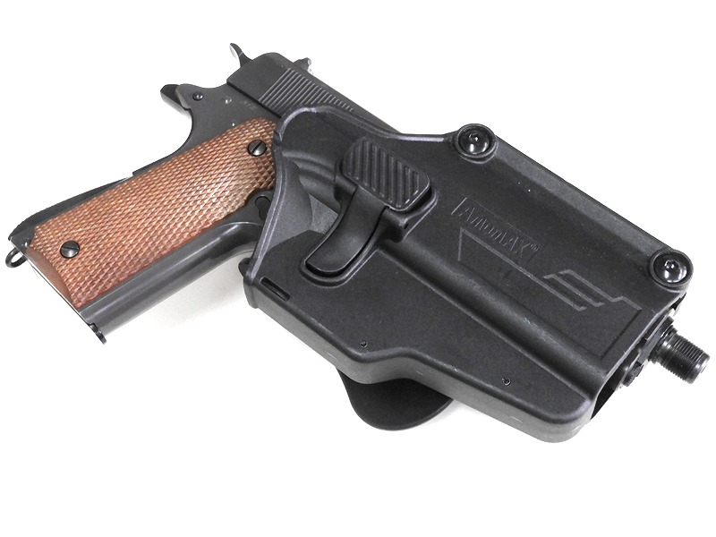 WA M1911A1 コルト ガバメント ガスブローバック 革製ホルスター付き