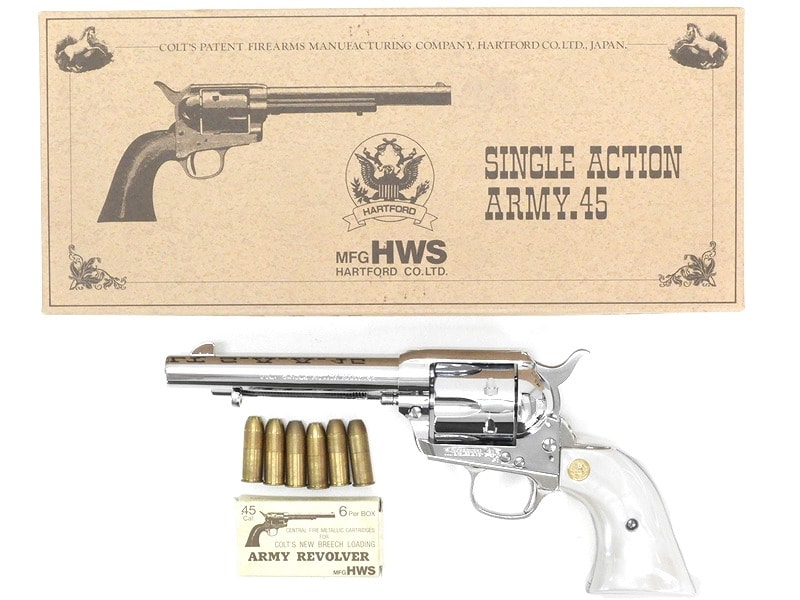 HWS] コルト SAA.45 アーティラリー オールシルバー 発火モデルガン