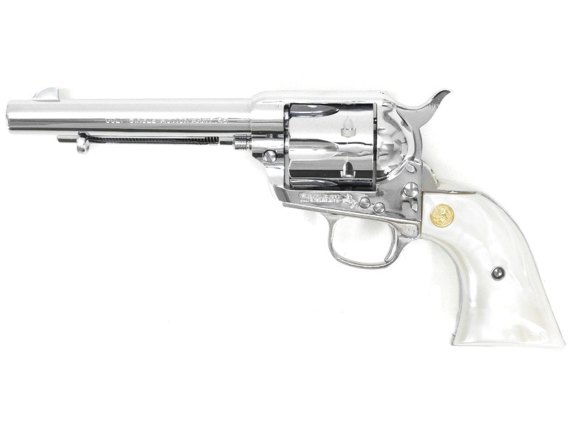 HWS] コルト SAA.45 アーティラリー オールシルバー 発火モデルガン