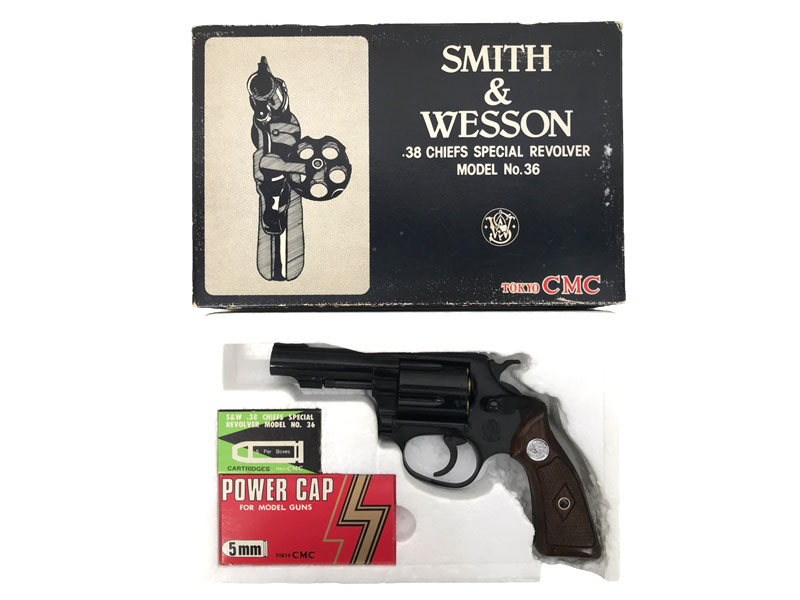 東京CMC] S&W M36 チーフスペシャル 3インチ ABS 発火モデルガン 木製