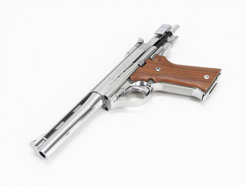 MGC] 44オートマグ .44マグナム AMP-180 ニッケル シルバーモデル 木製