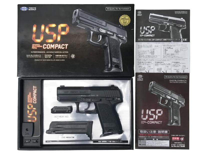 東京マルイ] USP コンパクト ガスブローバック スライドチャンバー墨