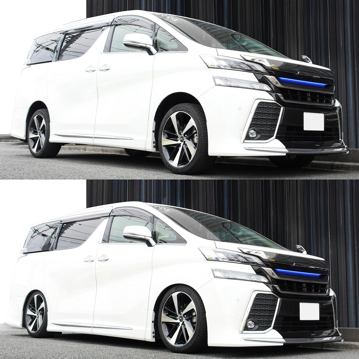 ヴェルファイア モデリスタ 次世代エアサス Air Force 取付施工