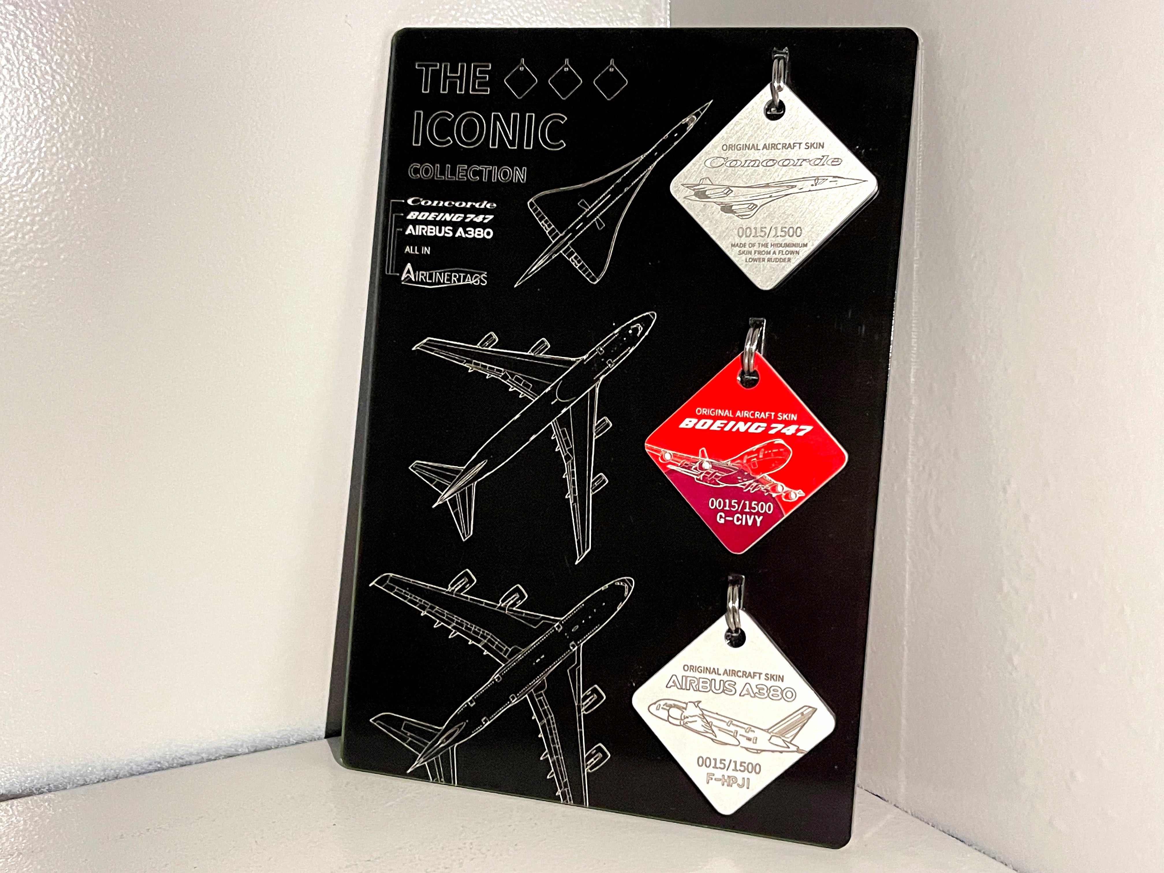 The Iconic Collection in Acrylic Display --- Airlinertags