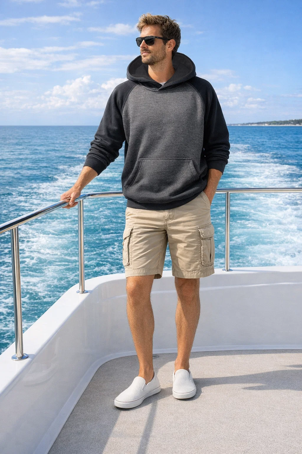 AKWA 1737-CVC Two-Tone Hoodie