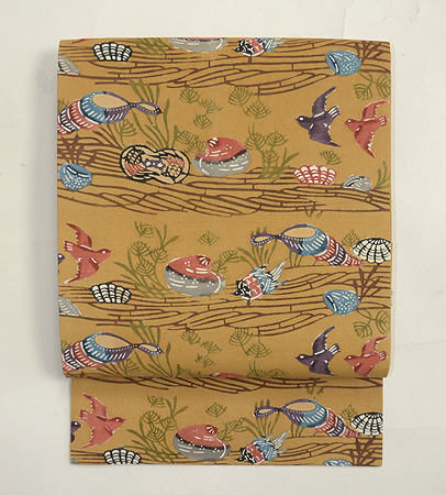 浦野理一紅型染め名古屋帯