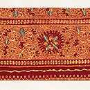 インドネシア青地バティックの名古屋帯 44,000円(税込)帯24-02-02ご