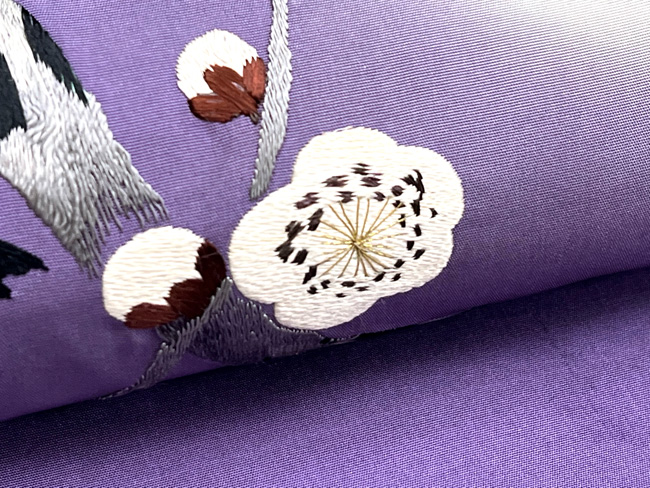 紫暈しに梅文様の名古屋帯 110,000円(税込)帯22-12-27ご売約済