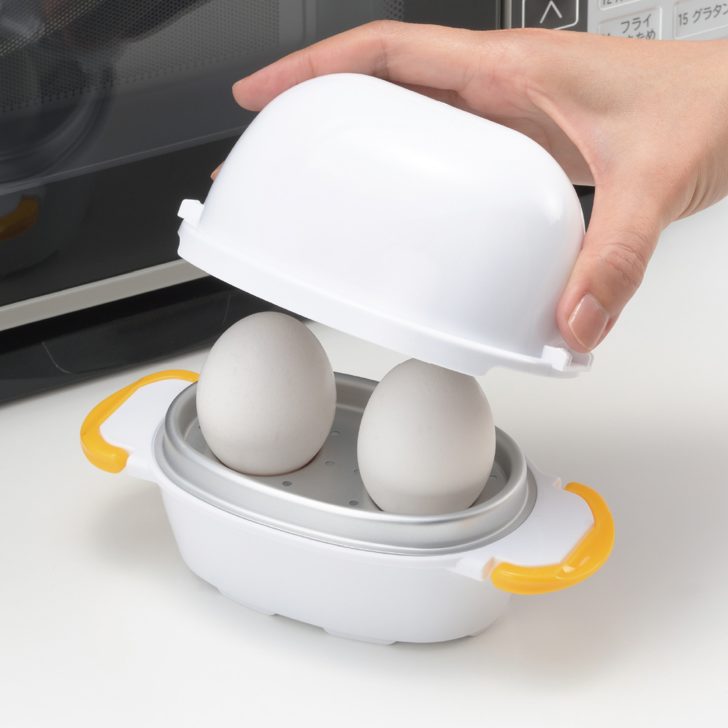レンジでらくチン！ゆでたまご2個用 / 株式会社曙産業｜プラスチック