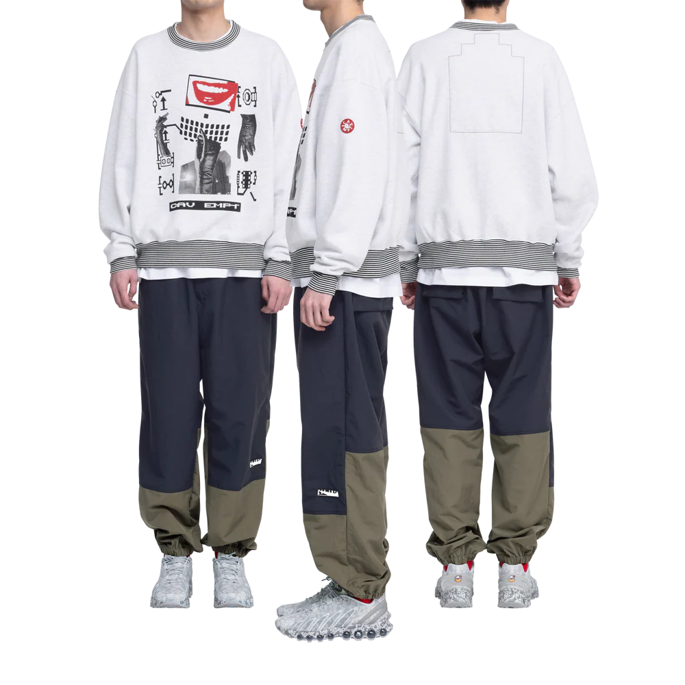 C.E - Lips Display Crew Neck Grey | ALTERFATE